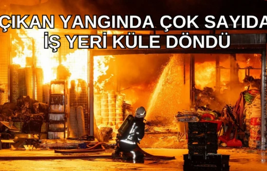 Malatya'da konteyner çarşıda yangın: Çok sayıda işyeri küle döndü