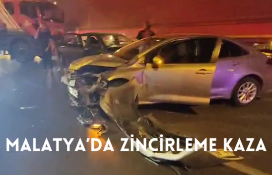 Malatya'da zincirleme kaza