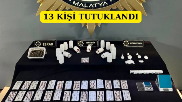 13 kişi tutuklandı