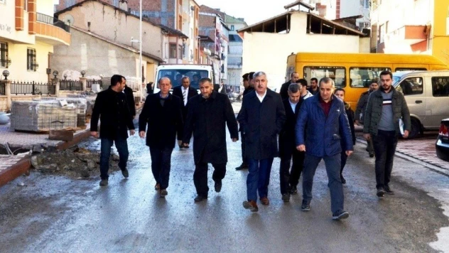 Başkan Polat çalışmaları yerinde inceledi
