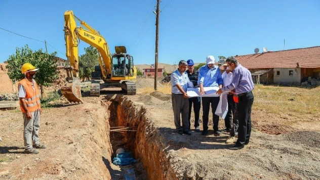 MASKİ Yazıhan'da altyapı çalışmalarına devam ediyor