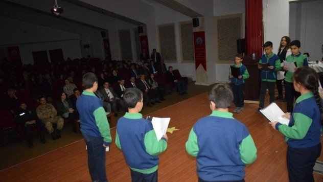 Arguvan'da İstiklal Marşının 98. yılı kutlandı