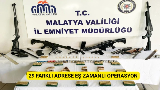 29 farklı adrese eş zamanlı operasyon