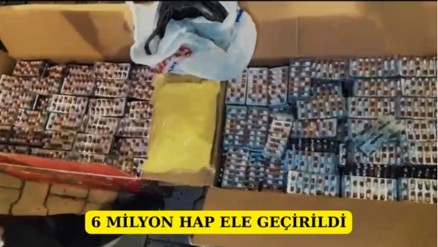 6 Milyon Hap Ele Geçirildi