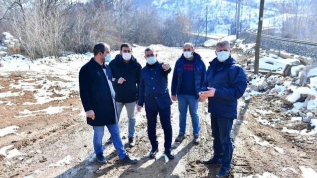 Başkan Çınar, dere ıslah ve dönüşüm çalışmalarını inceledi
