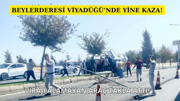 Beylerderesi Viyadüğü'nde yine kaza!