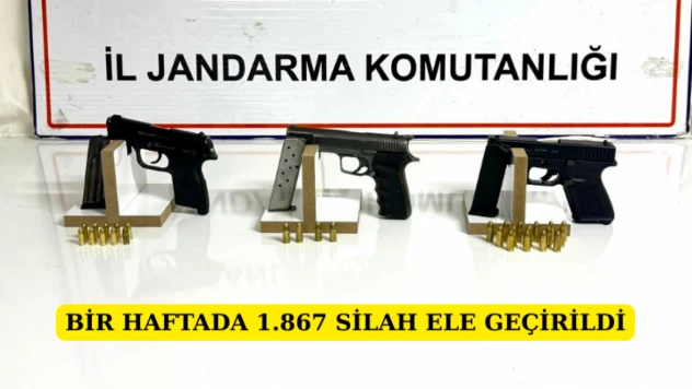 Bir Haftada 1.867 Silah Ele Geçirildi