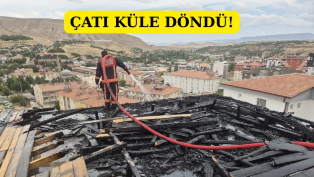 Çatı küle döndü