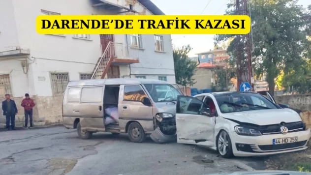 Darende'de trafik kazası