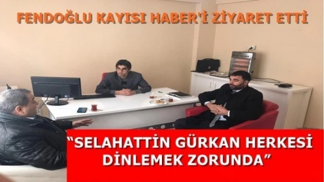 Fendoğlu Kayısı Haber'i ziyaret etti