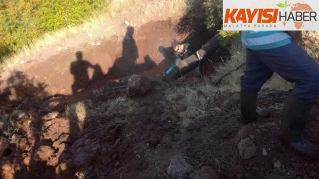 Gürlevik ana isale hattında onarım çalışması yapıldı