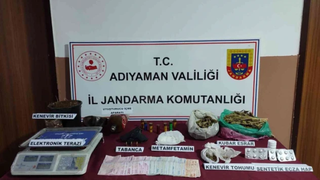 Kahta ilçesinde uyuşturucu operasyonu