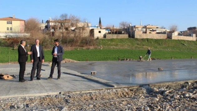 Kahta Kapalı Hayvan Pazarının zemin betonu tamamlandı