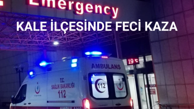 Kale ilçesinde feci kaza