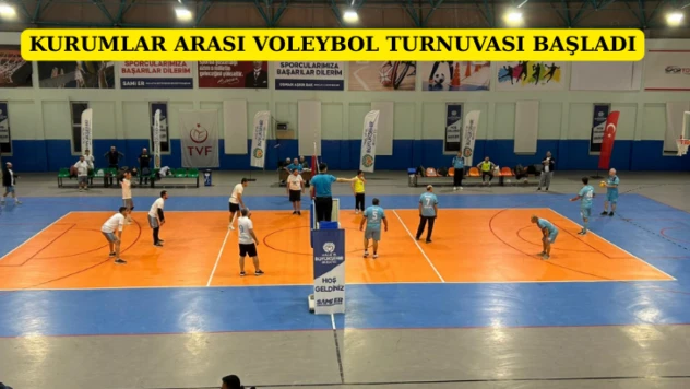 Kurumlar Arası Voleybol Turnuvası Başladı
