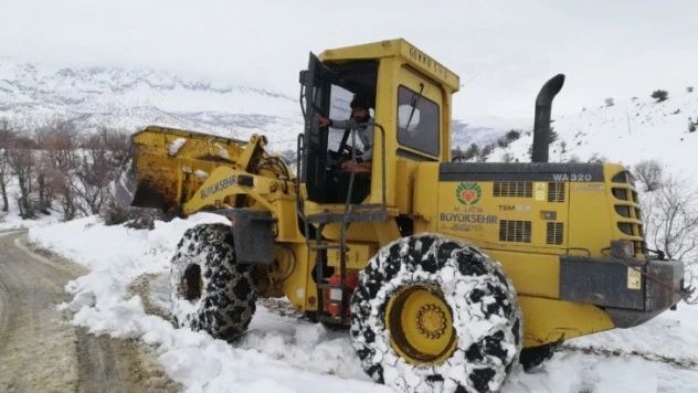 Malatya'da 712 mahallede kar temizleme çalışmaları tamamlandı