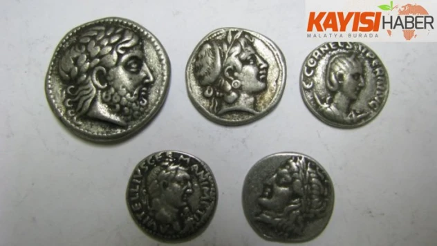 Malatya'da 129 adet gümüş sikke ele geçirildi