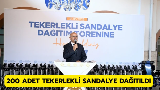 Malatya'da 200 adet tekerlekli sandalye dağıtıldı