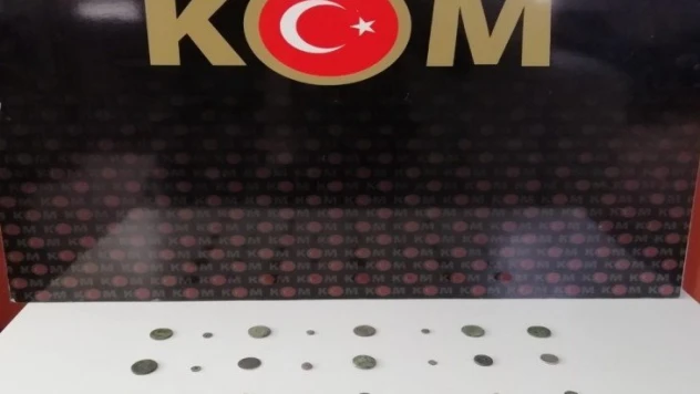 Malatya'da 47 adet sikke ele geçirildi