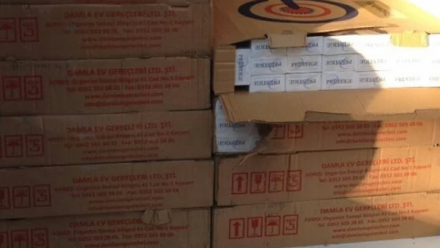 86 bin 108 paket kaçak sigara ele geçirildi