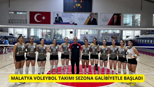 Malatya Voleybol takımı sezona galibiyetle başladı