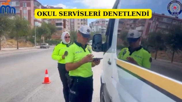 Okul servisleri denetlendi