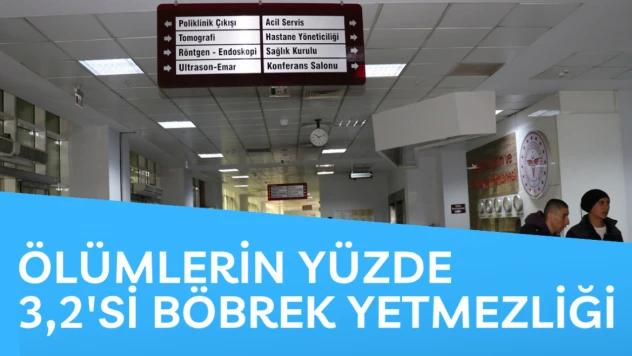 Ölümlerin yüzde 3,2'si böbrek yetmezliği