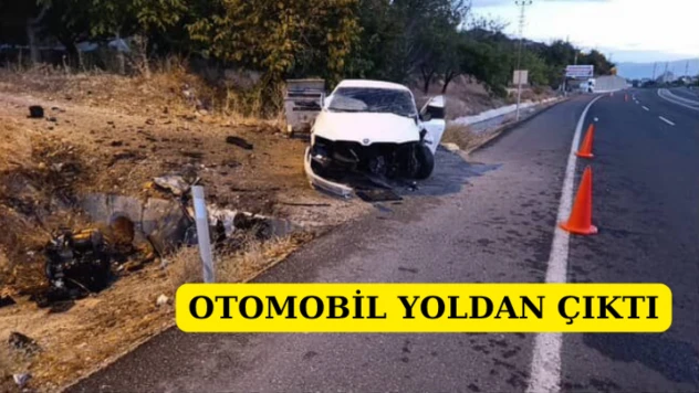 Otomobil yoldan çıktı