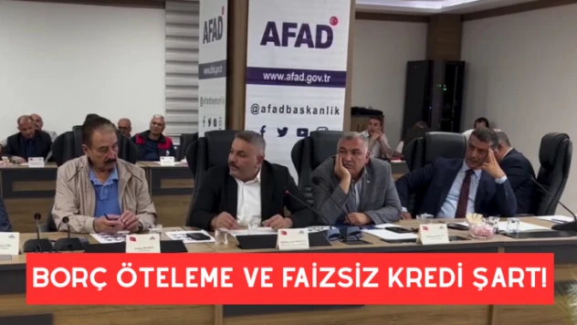Sadıkoğlu: Borç öteleme ve faizsiz kredi şart