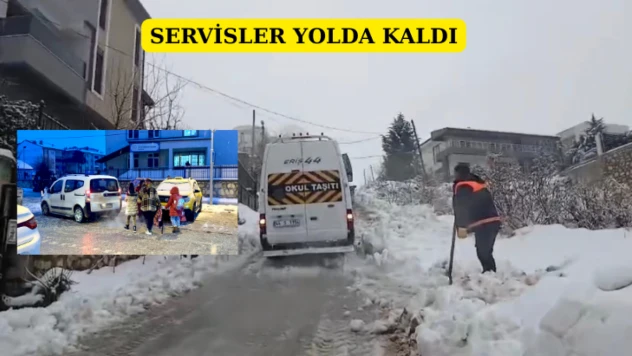 Servisler Yollarda Kaldı