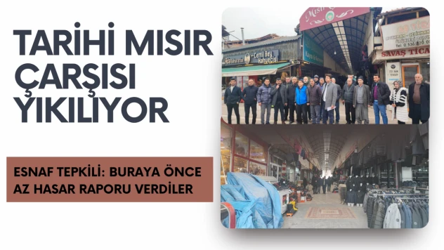 Tarihi Mısır Çarşısı esnafı yıkım kararına tepkili