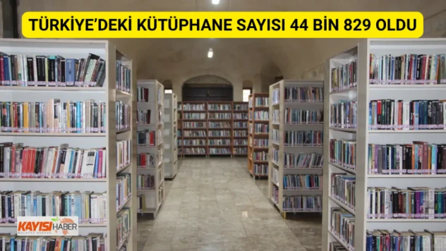 Türkiye'deki kütüphane sayısı 44 bin 829 oldu