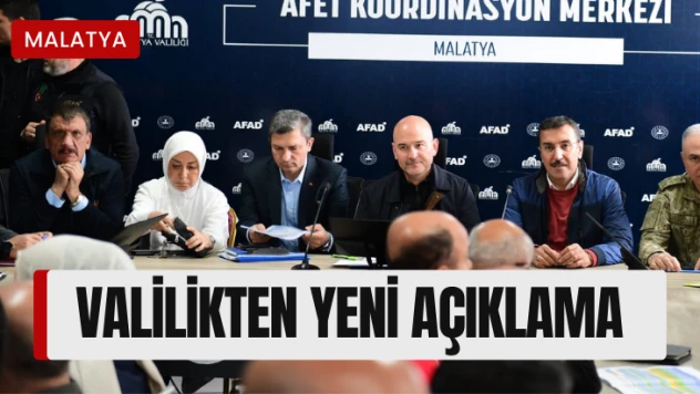 Valilikten yeni açıklama