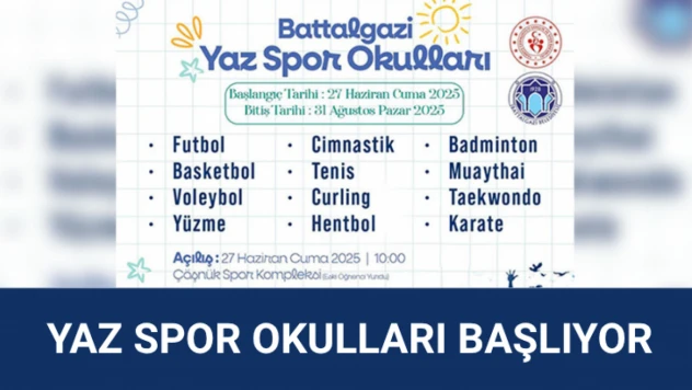Yaz spor okulları başlıyor