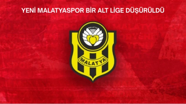 Yeni Malatyaspor Bir Alt Lige Düşürüldü