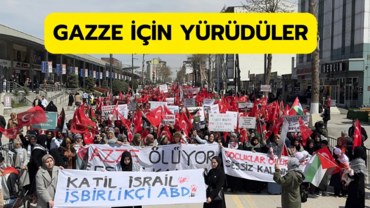 Gazze için yürüdüler