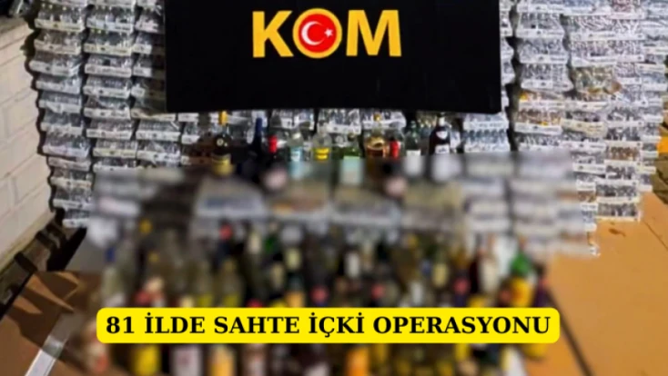 81 ilde sahte içki operasyonu