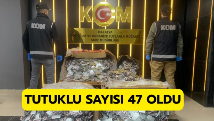 Malatya'da suç örgütü operasyonunda tutuklama sayısı 47'ye çıktı