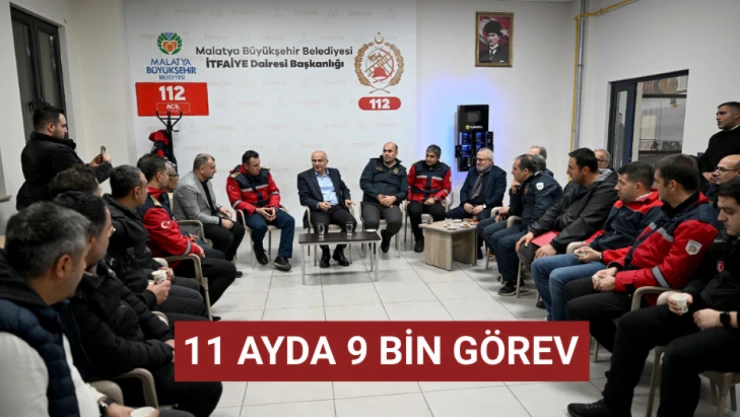 11 ayda 9 bin görev