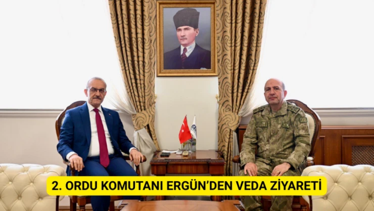 2. Ordu Komutanı Ergün'den veda ziyareti