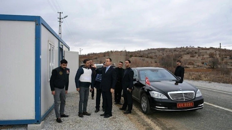 Vali Toprak Pütürge'de incelemelerde bulundu