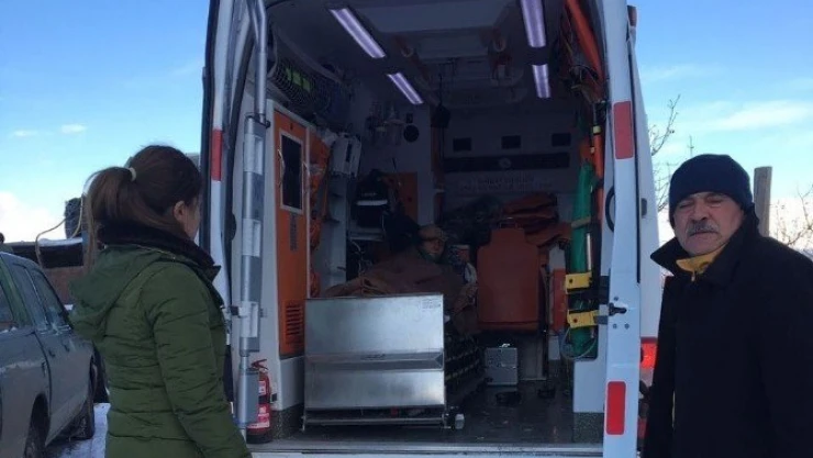 Hamile kadına ulaşmak için belediye ekipleri devreye girdi