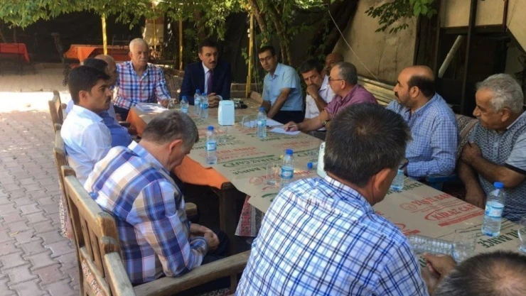 Tüfenkci, Yeşilyurt'ta STK ve muhtarlarla buluştu