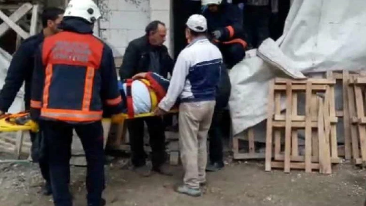 İnşaattan bir işçi düştü