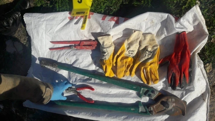 Adıyaman'da kablo hırsızları yakalandı