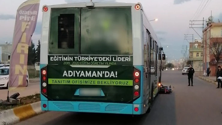 Belediye otobüsüyle çarpışan bisikletin sürücüsü öldü