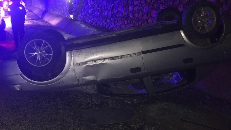 Otomobil takla attı: 4 yaralı