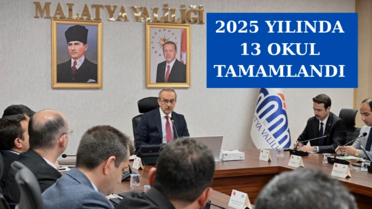 2025 yılında 13 okul tamamlandı