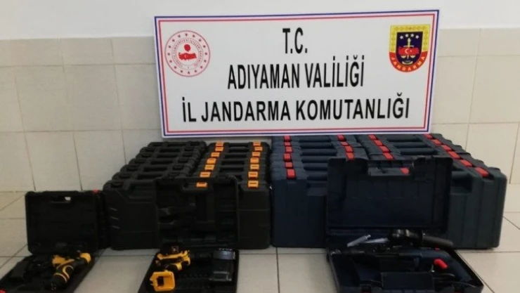 Adıyaman'da faturasız 30 adet matkap ele geçirildi