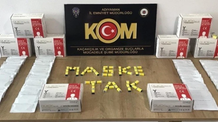 Adıyaman'da kaçak Covid-19 test kitleri ele geçirildi